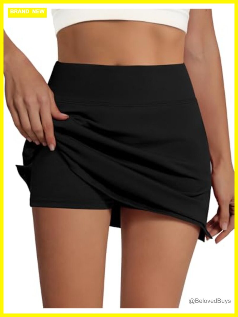 Women's Cotton Skort with Built-in Shorts & Pockets for Tennis Golf